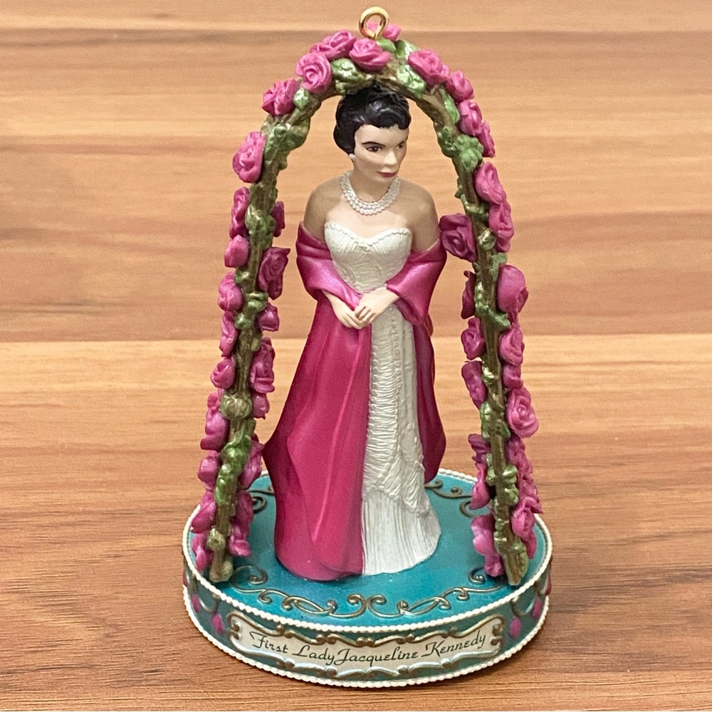Vintage 1999 Carlton Cards First Lady Jacqueline Kennedy Christmas Tree Ornament